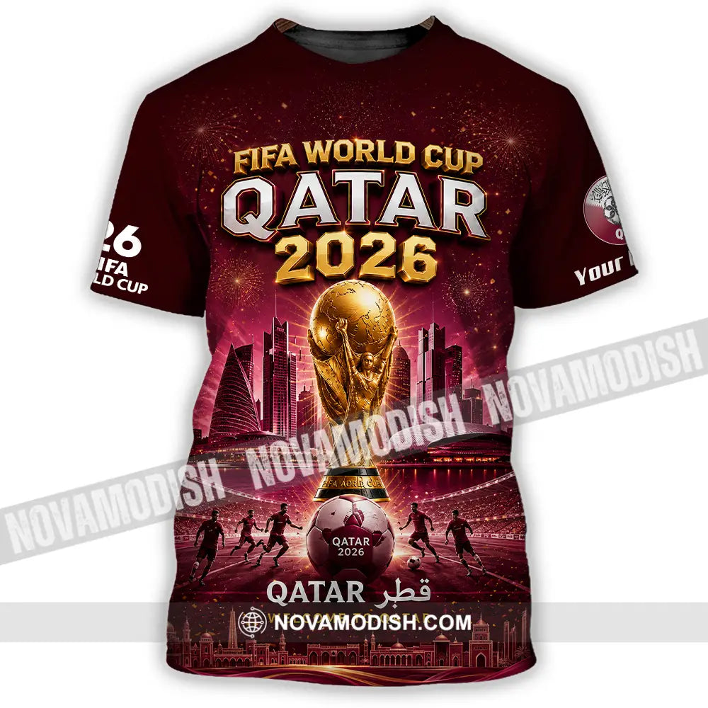 Unisex Shirt - Custom Qatar World Cup 2026 Shirt - T-Shirt / S - T-shirt