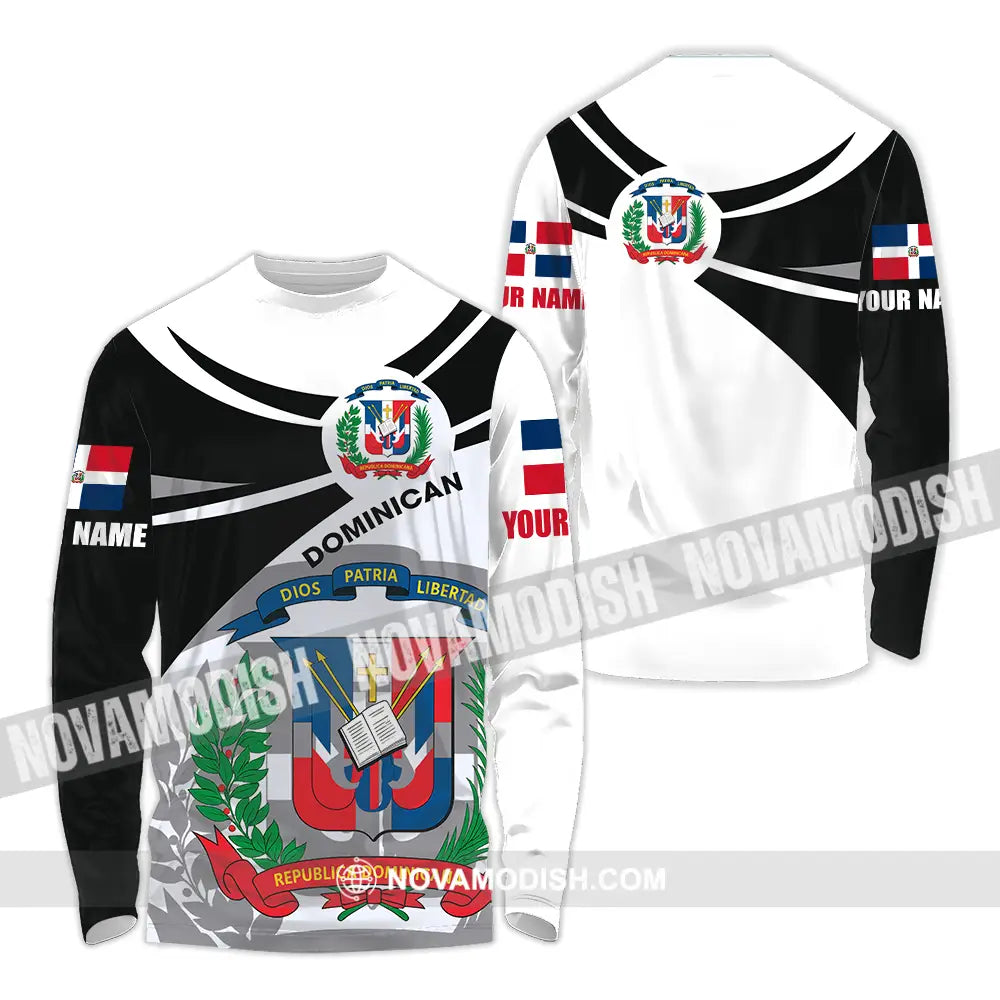 Unisex Shirt - Custom Republic Dominican Shirt Long Sleeve Shirt / S T-shirt