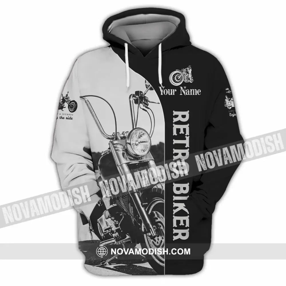 Unisex Shirt - Custom Retro Biker 3D Shirt - Hoodie / S - T-shirt