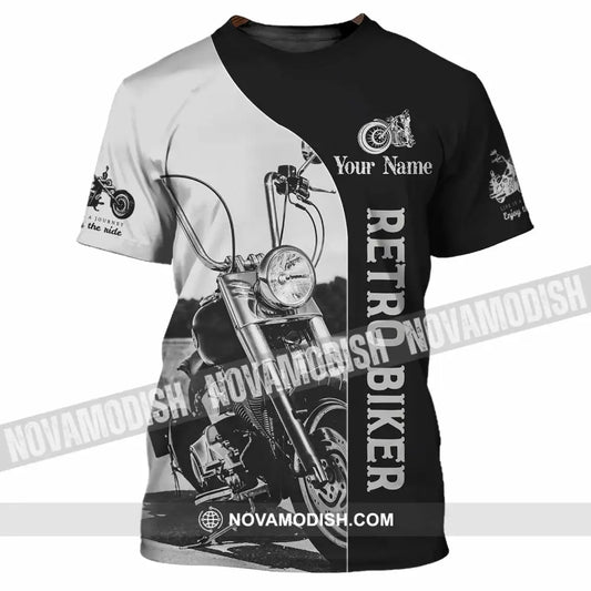 Unisex Shirt - Custom Retro Biker 3D Shirt - T-Shirt / S - T-shirt