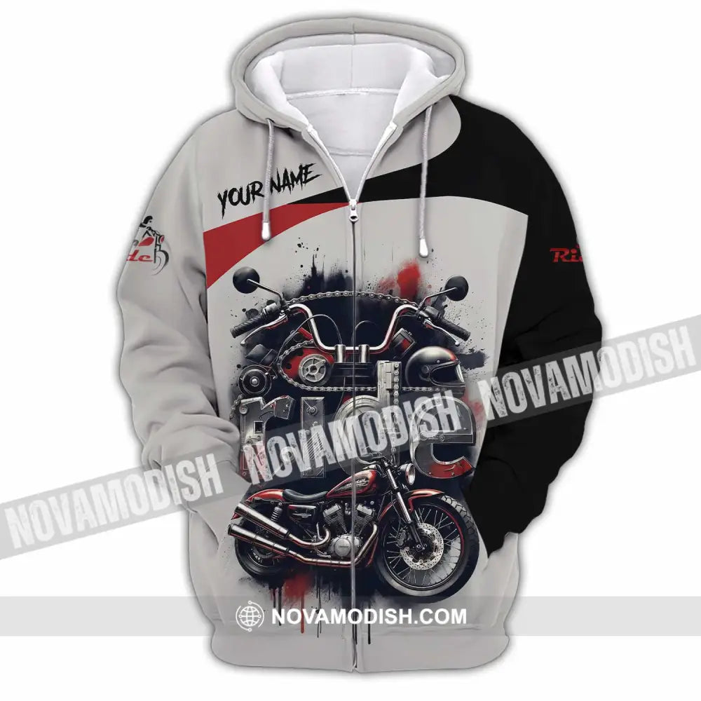 Unisex Shirt - Custom Ride 3D Shirt Zipper Hoodie / S T-shirt