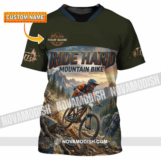 Unisex Shirt - Custom Ride Hard Mountain Bike Shirt - T-shirt