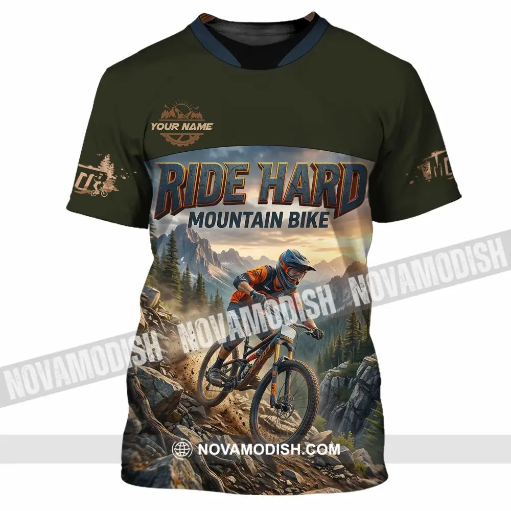 Unisex Shirt - Custom Ride Hard Mountain Bike Shirt - T-Shirt / S - T-shirt