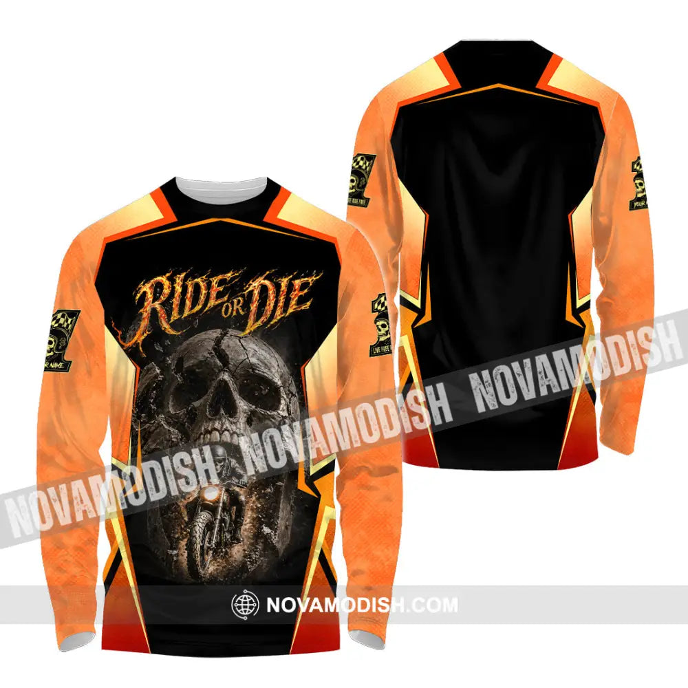 Unisex Shirt - Custom Ride Or Die 3D Shirt - Long Sleeve Shirt / S - T-shirt