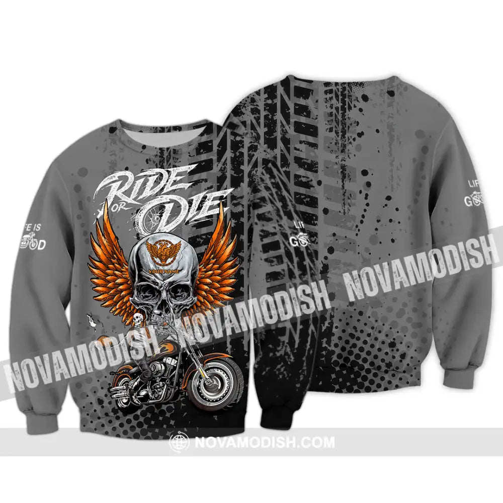 Unisex Shirt - Custom Ride Or Die 3D Shirt - Long Sleeve / S - T-shirt