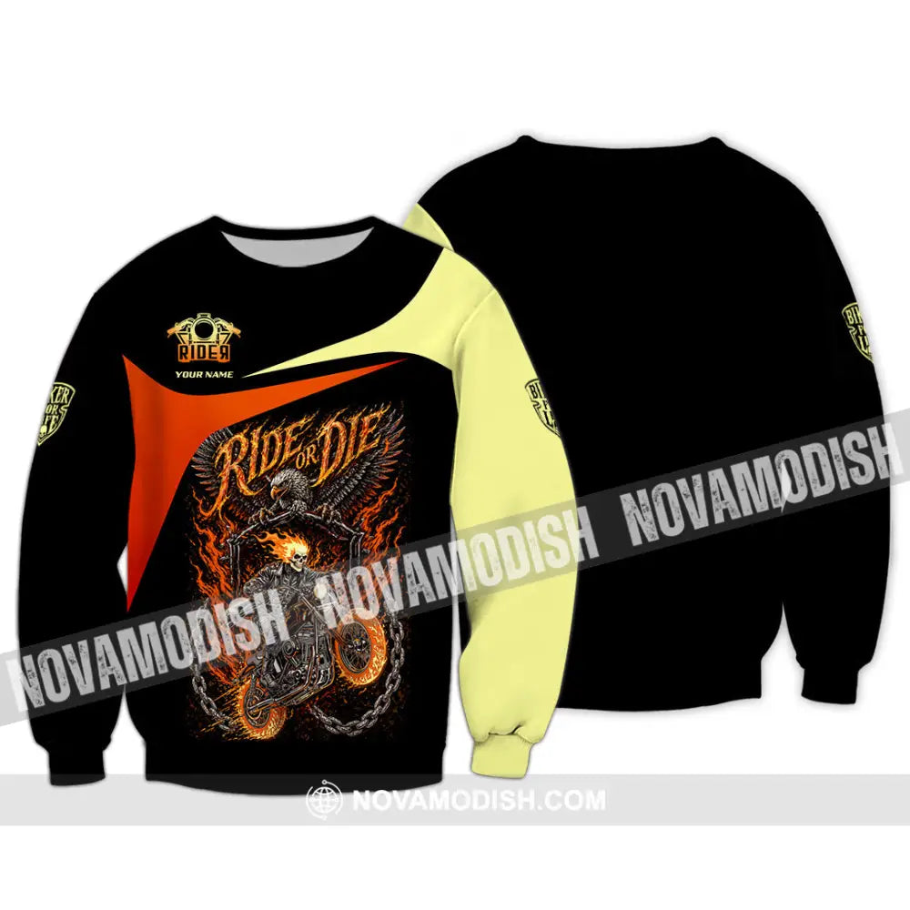 Unisex Shirt - Custom Ride Or Die 3D Shirt - Long Sleeve / S - T-shirt