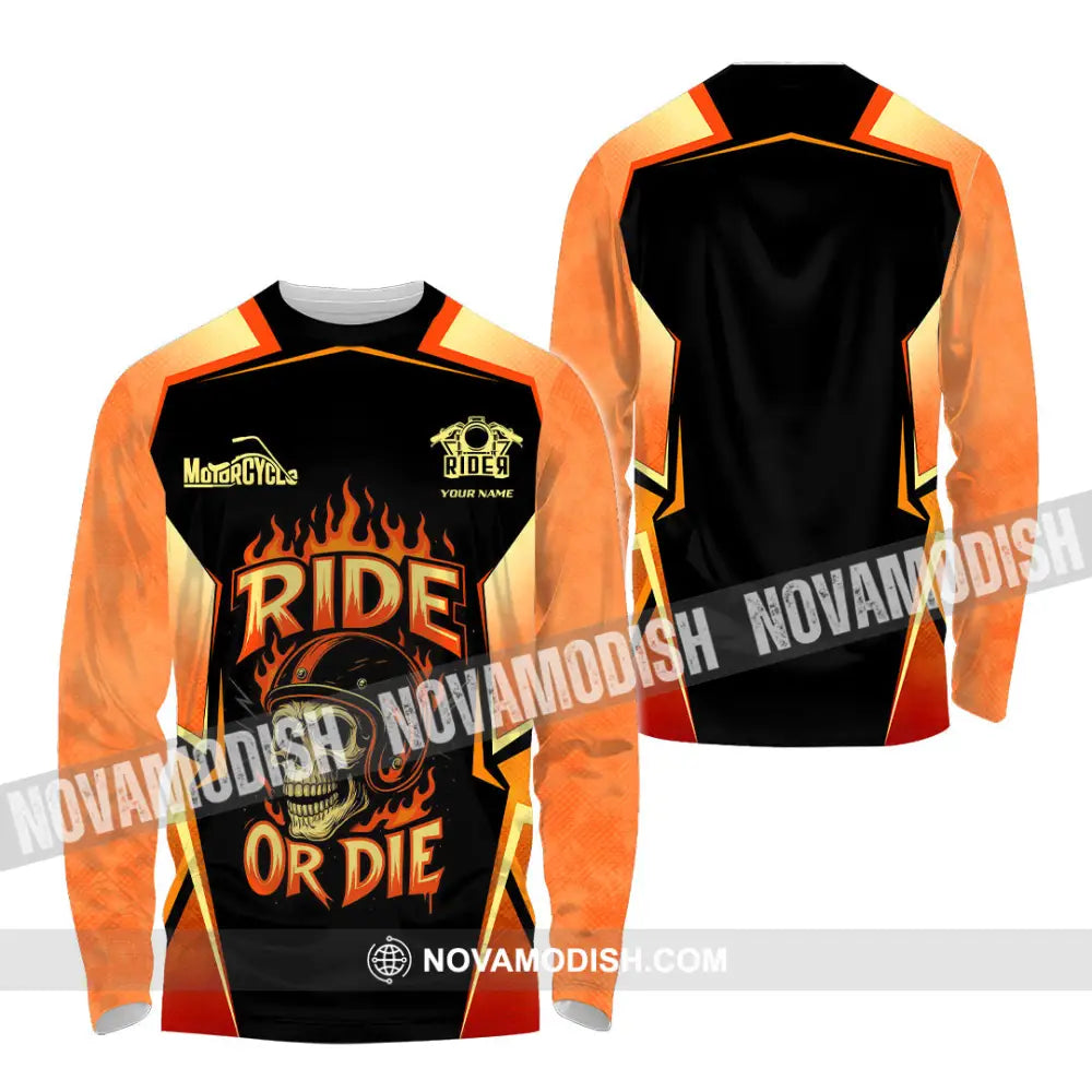 Unisex Shirt - Custom Ride Or Die 3D Shirt - Long Sleeve Shirt / S - T-shirt