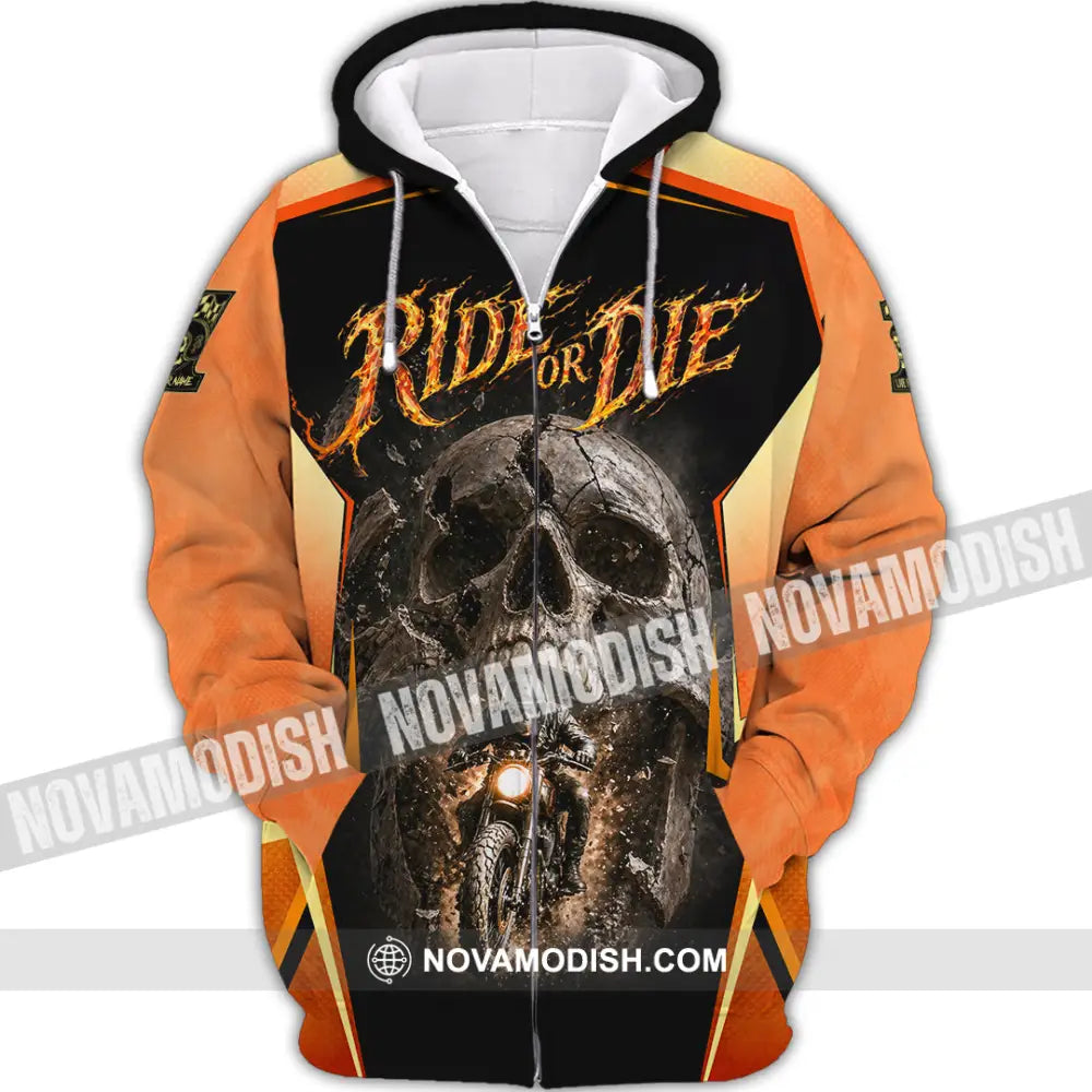 Unisex Shirt - Custom Ride Or Die 3D Shirt - Zipper Hoodie / S - T-shirt