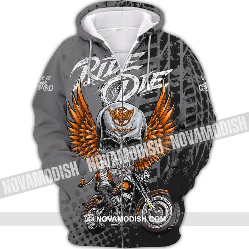 Unisex Shirt - Custom Ride Or Die 3D Shirt - Zipper Hoodie / S - T-shirt
