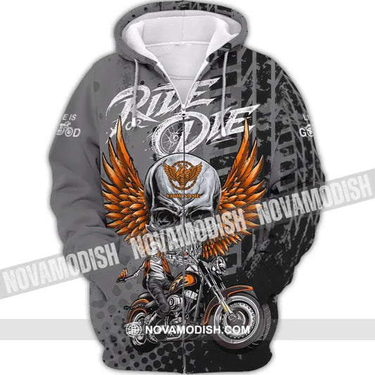 Unisex Shirt - Custom Ride Or Die 3D Shirt - Zipper Hoodie / S - T-shirt
