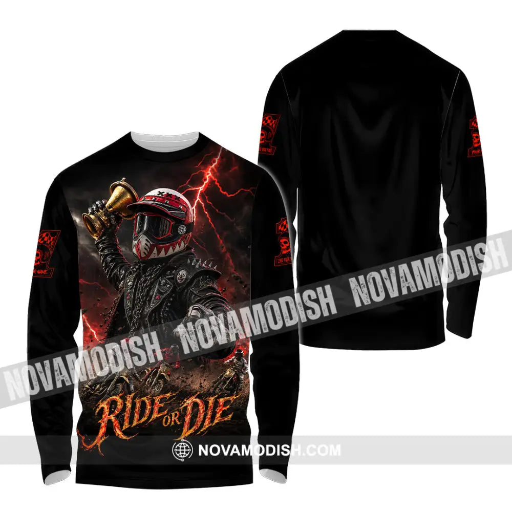 Unisex Shirt - Custom Ride Or Die Shirt - Long Sleeve Shirt / S - T-shirt