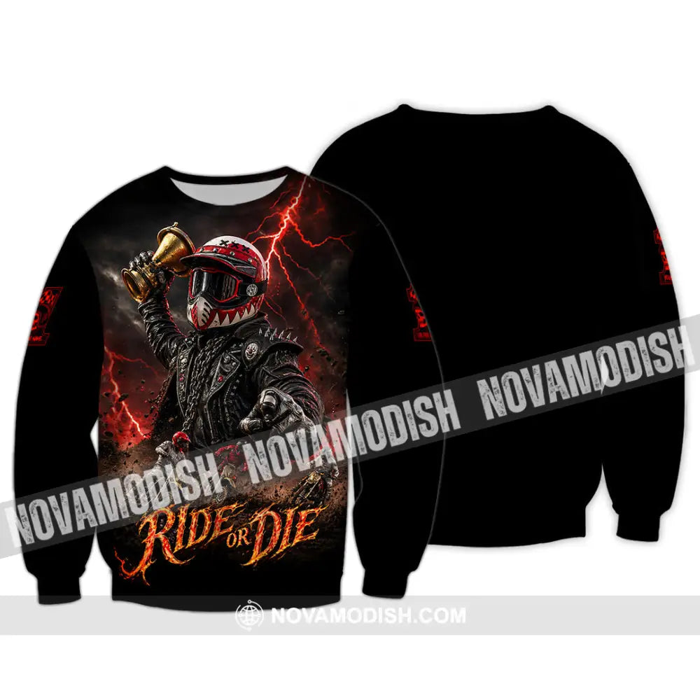 Unisex Shirt - Custom Ride Or Die Shirt - Long Sleeve / S - T-shirt