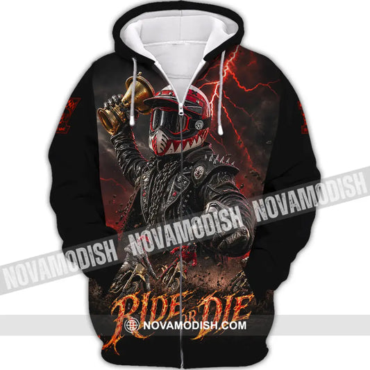 Unisex Shirt - Custom Ride Or Die Shirt - Zipper Hoodie / S - T-shirt