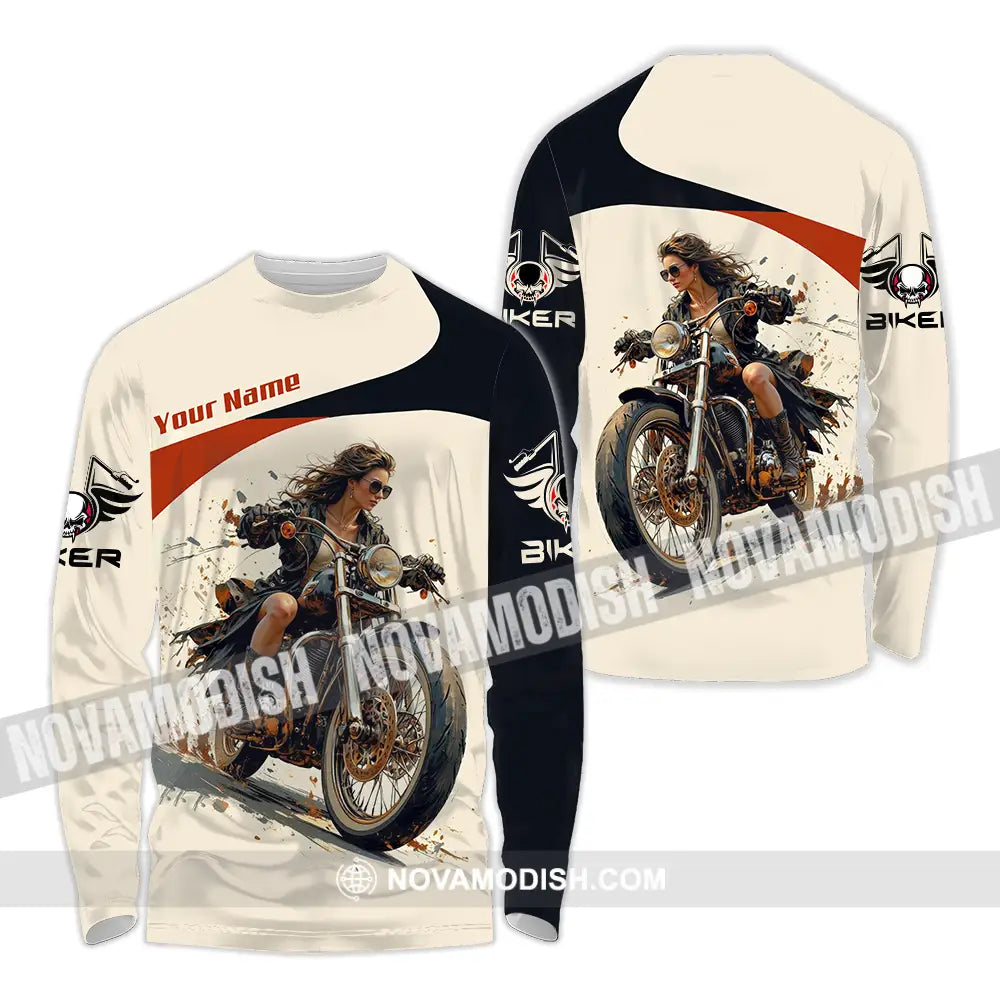 Unisex Shirt - Custom Rider 3D Shirt - Long Sleeve Shirt / S - T-shirt