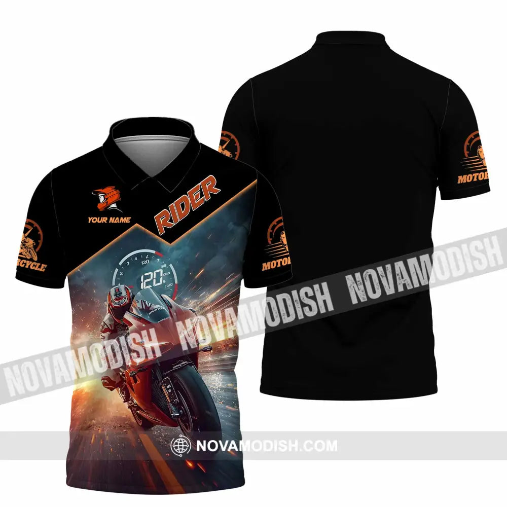 Unisex Shirt - Custom Rider 3D Shirt Polo Shirt / S T-shirt