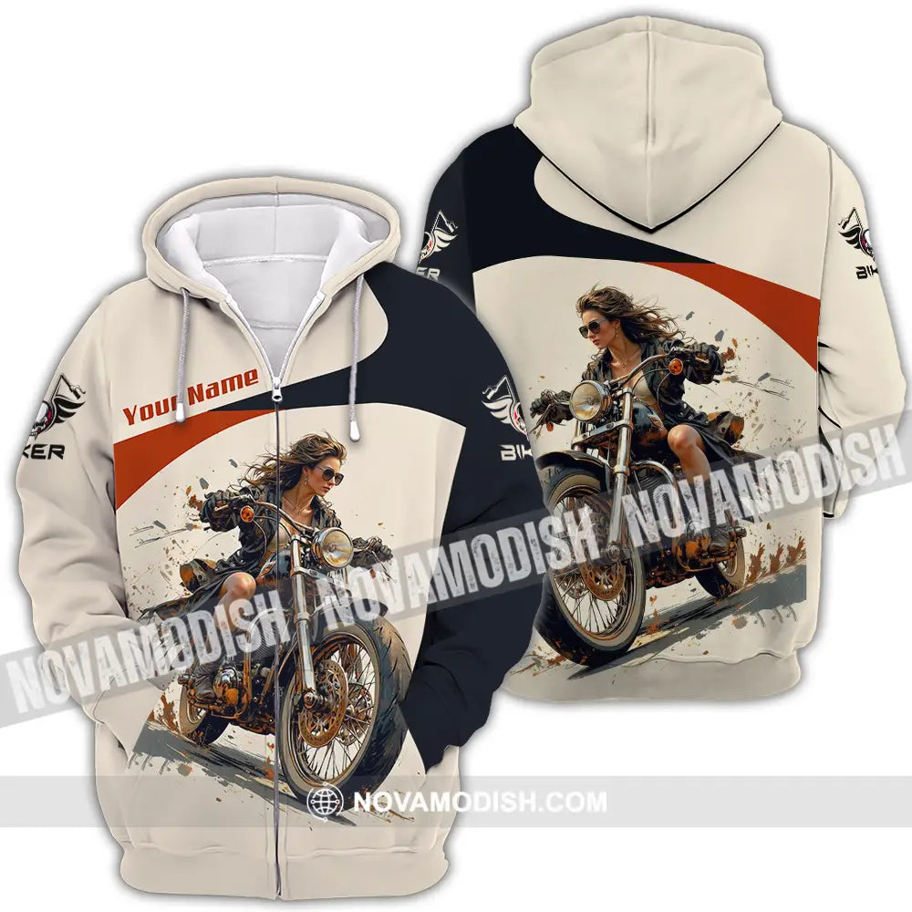 Unisex Shirt - Custom Rider 3D Shirt - Zipper Hoodie / S - T-shirt