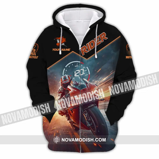 Unisex Shirt - Custom Rider 3D Shirt Zipper Hoodie / S T-shirt