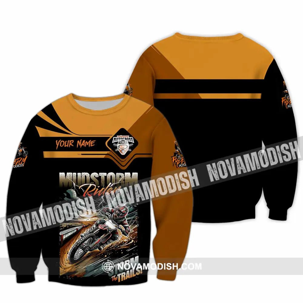 Unisex Shirt - Custom Rider Storm The Trails Sport Shirt Long Sleeve / S T-shirt
