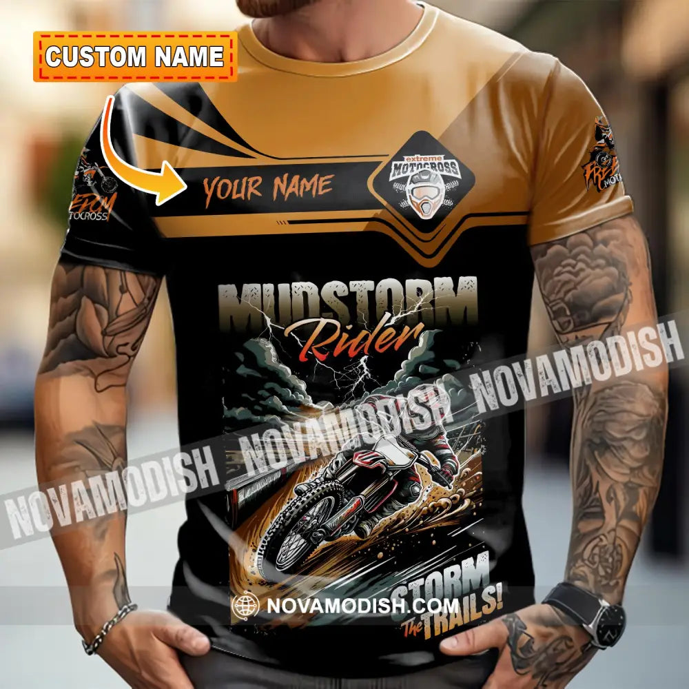 Unisex Shirt - Custom Rider Storm The Trails Sport Shirt T-shirt