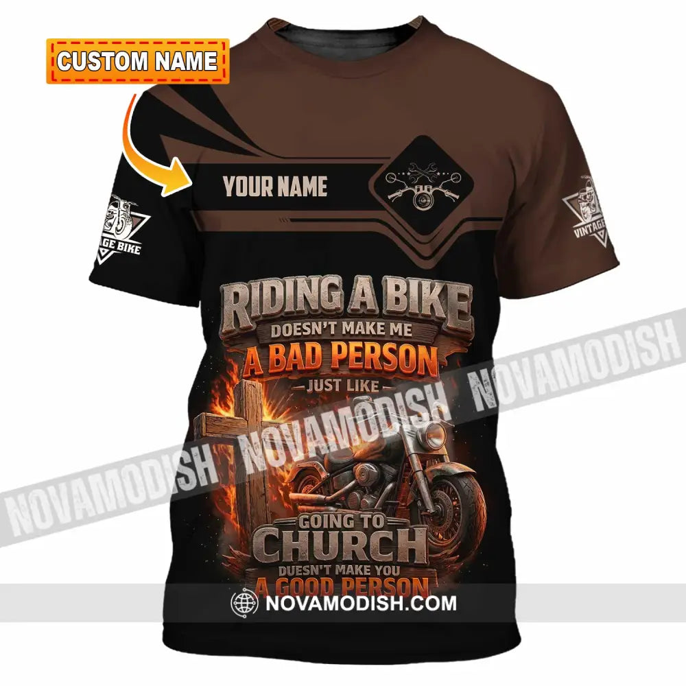 Unisex Shirt - Custom Riding A Bike 3D Shirt T-shirt
