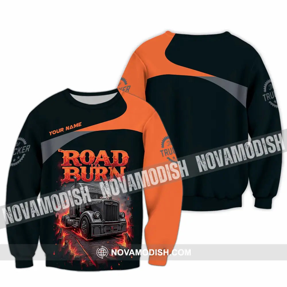 Unisex Shirt - Custom Road Born 3D Shirt Long Sleeve / S T-shirt