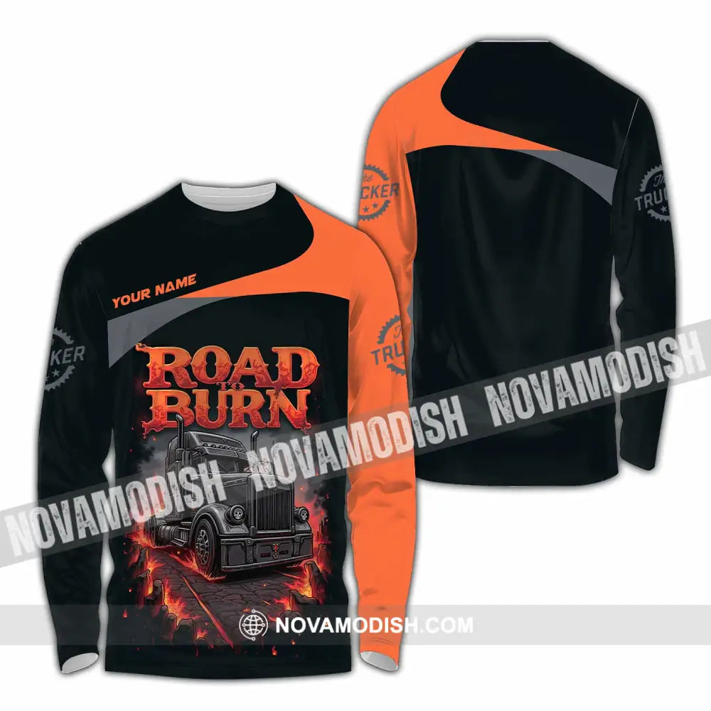 Unisex Shirt - Custom Road Born 3D Shirt Long Sleeve Shirt / S T-shirt