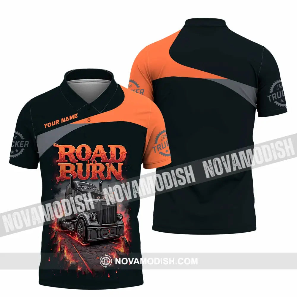 Unisex Shirt - Custom Road Born 3D Shirt Polo Shirt / S T-shirt