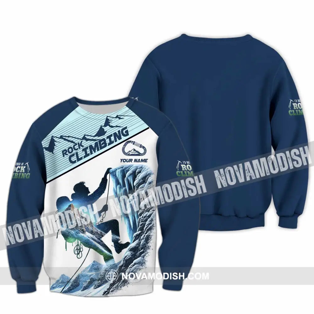 Unisex Shirt - Custom Rock Climbing Shirt Long Sleeve / S T-shirt