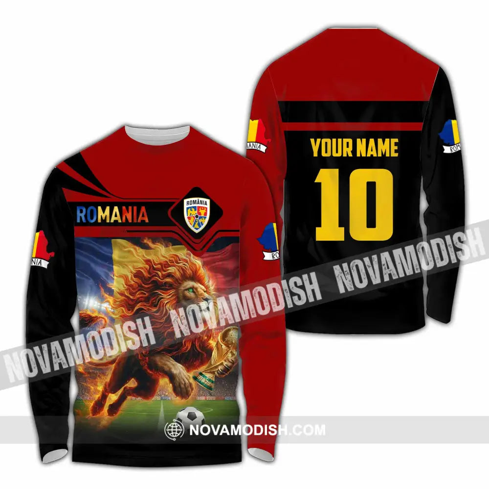 Unisex Shirt - Custom Romania 3D Shirt Long Sleeve Shirt / S T-shirt