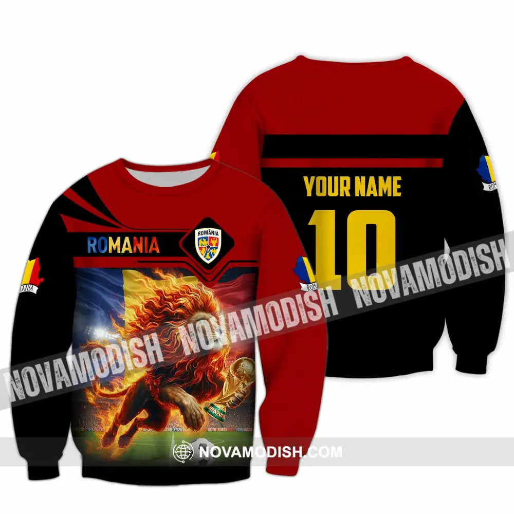 Unisex Shirt - Custom Romania 3D Shirt Long Sleeve / S T-shirt