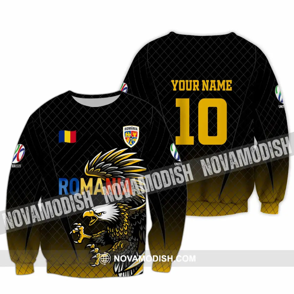 Unisex Shirt - Custom Romania 3D Shirt Long Sleeve / S T-shirt