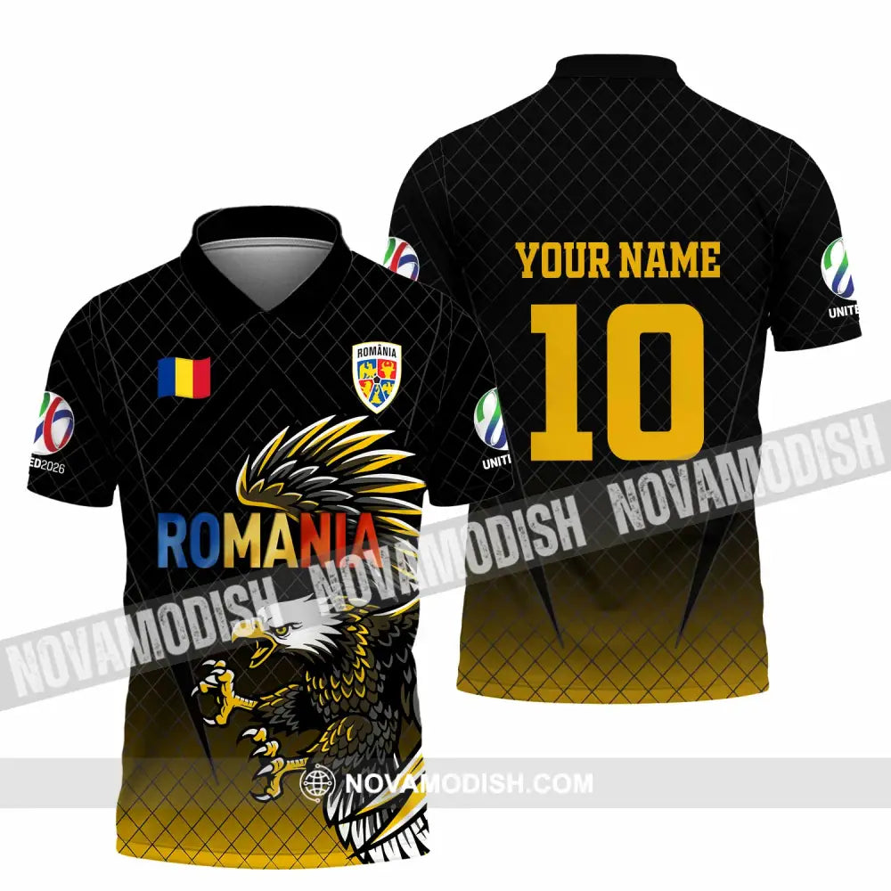 Unisex Shirt - Custom Romania 3D Shirt Polo Shirt / S T-shirt