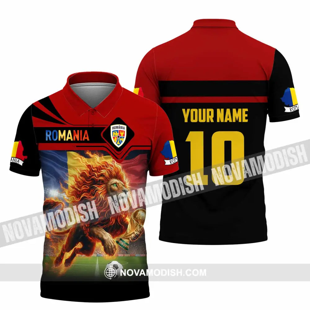 Unisex Shirt - Custom Romania 3D Shirt Polo Shirt / S T-shirt