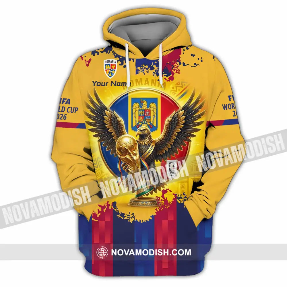 Unisex Shirt - Custom Romania World Cup 2026 3D Shirt Hoodie / S T-shirt