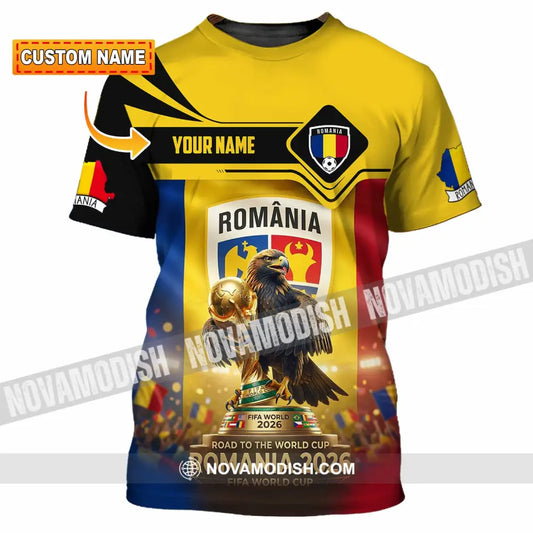 Unisex Shirt - Custom Romania World Cup 2026 3D Shirt T-shirt