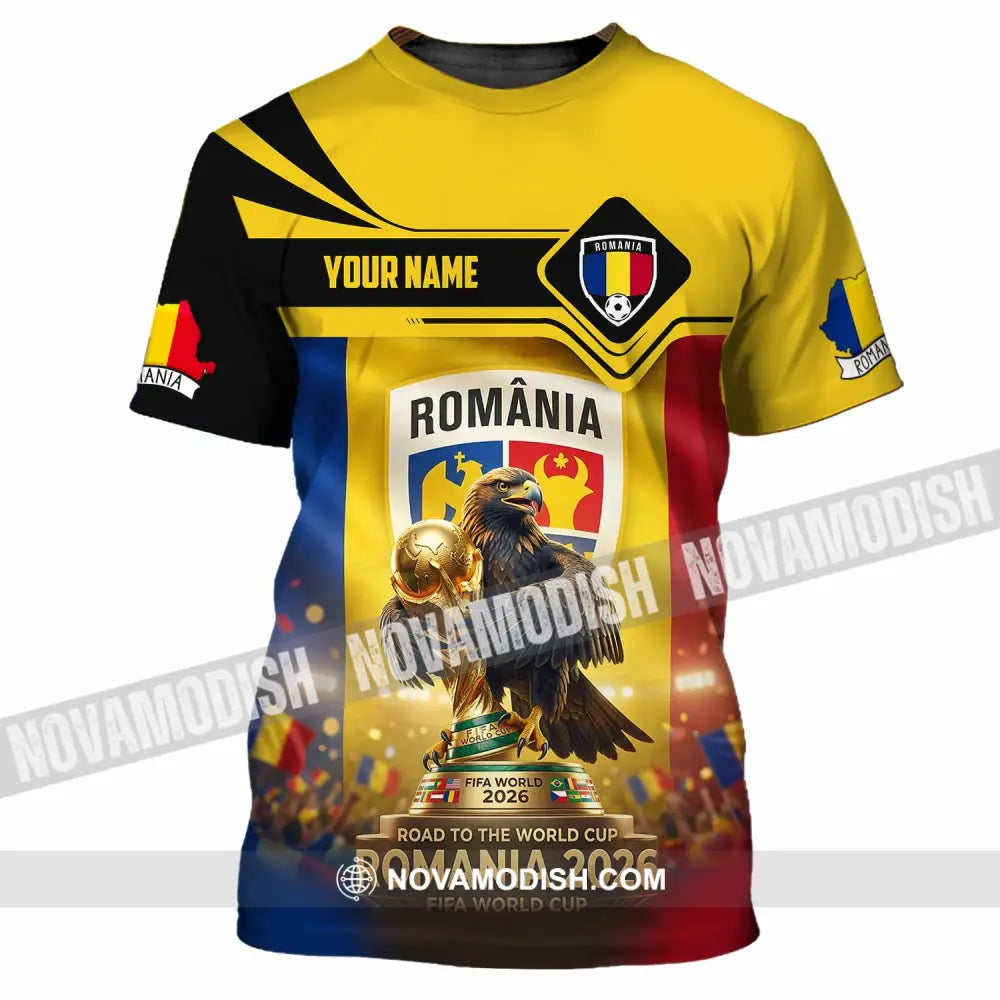 Unisex Shirt - Custom Romania World Cup 2026 3D Shirt T-Shirt / S T-shirt
