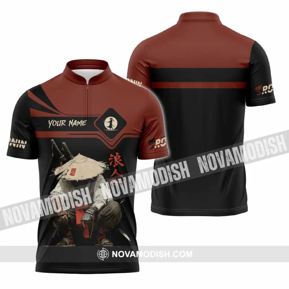 Unisex Shirt - Custom Ronin Shirt - Zipper Polo Shirt / S - T-shirt