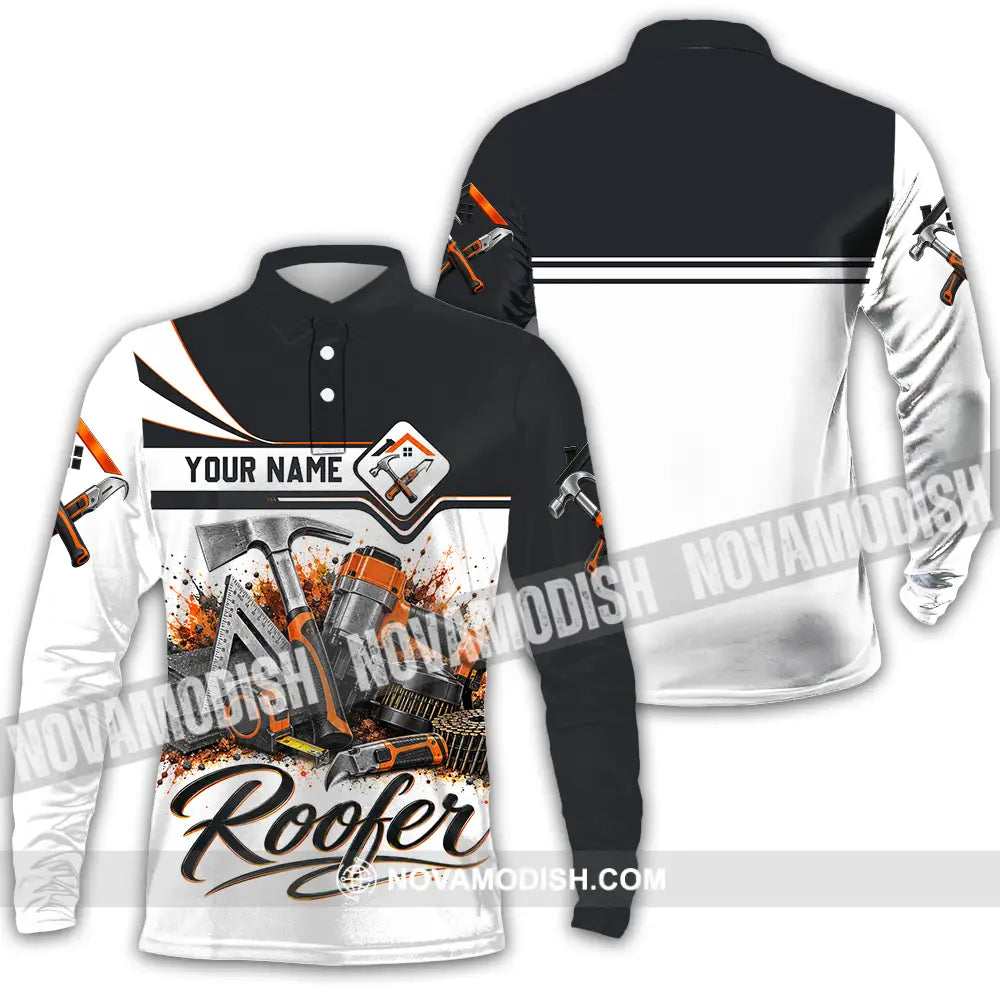Unisex Shirt - Custom Roofer Shirt - Long Sleeve Polo / S - T-shirt
