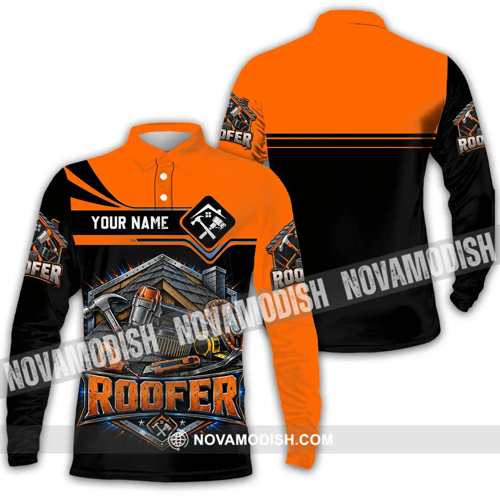 Unisex Shirt - Custom Roofer Shirt - Long Sleeve Polo / S - T-shirt