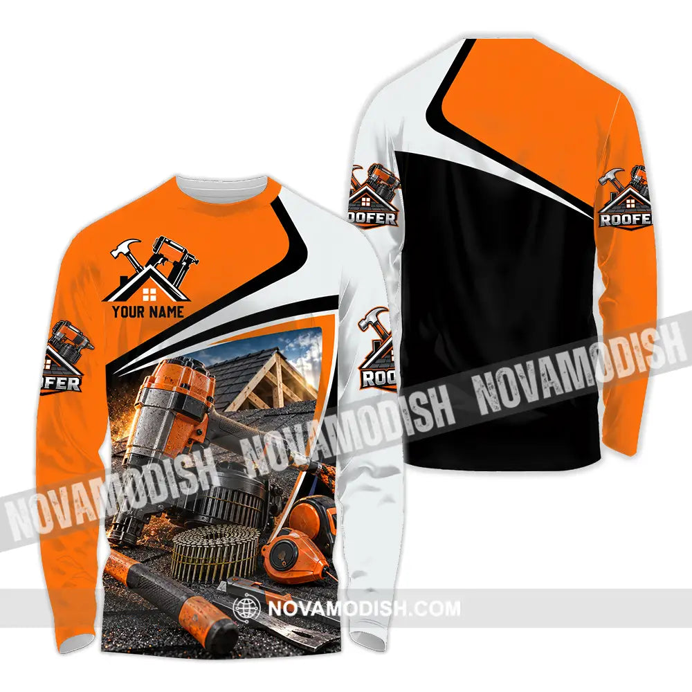 Unisex Shirt - Custom Roofer Shirt - Long Sleeve Shirt / S - T-shirt