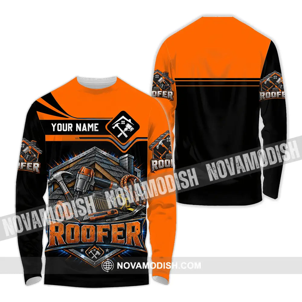 Unisex Shirt - Custom Roofer Shirt - Long Sleeve Shirt / S - T-shirt