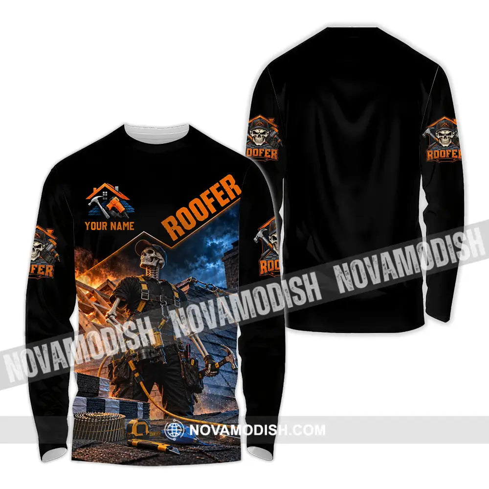 Unisex Shirt - Custom Roofer Shirt - Long Sleeve Shirt / S - T-shirt