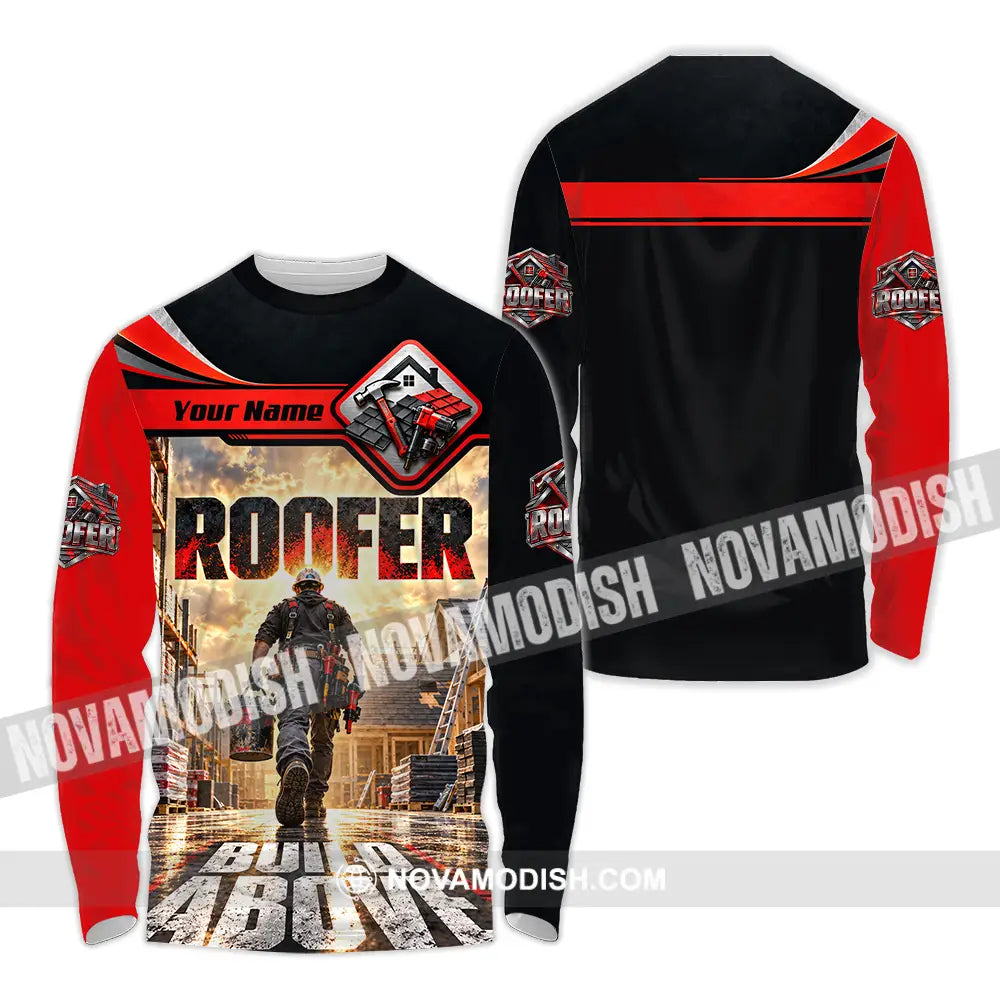 Unisex Shirt - Custom Roofer Shirt - Long Sleeve Shirt / S - T-shirt