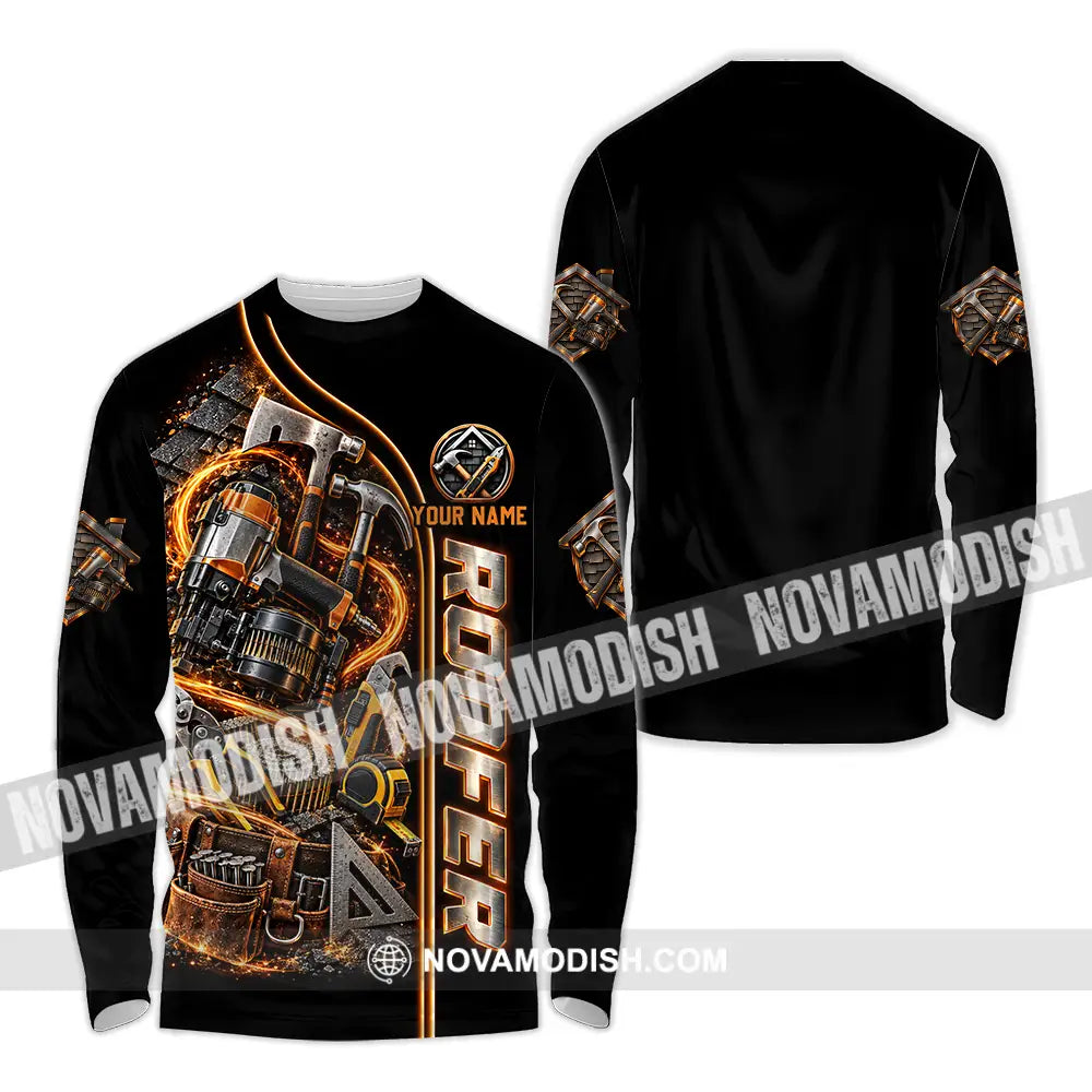 Unisex Shirt - Custom Roofer Shirt - Long Sleeve Shirt / S - T-shirt