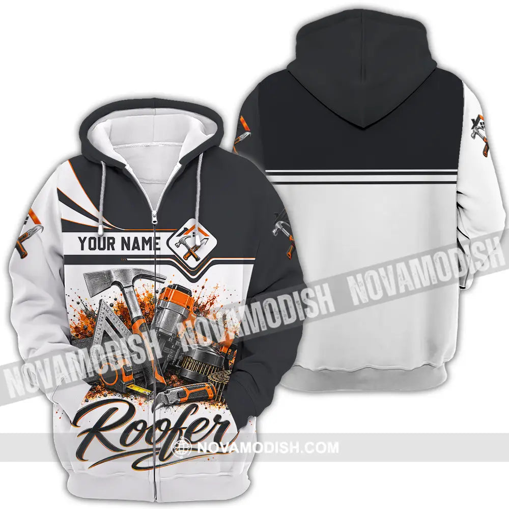 Unisex Shirt - Custom Roofer Shirt - Zipper Hoodie / S - T-shirt