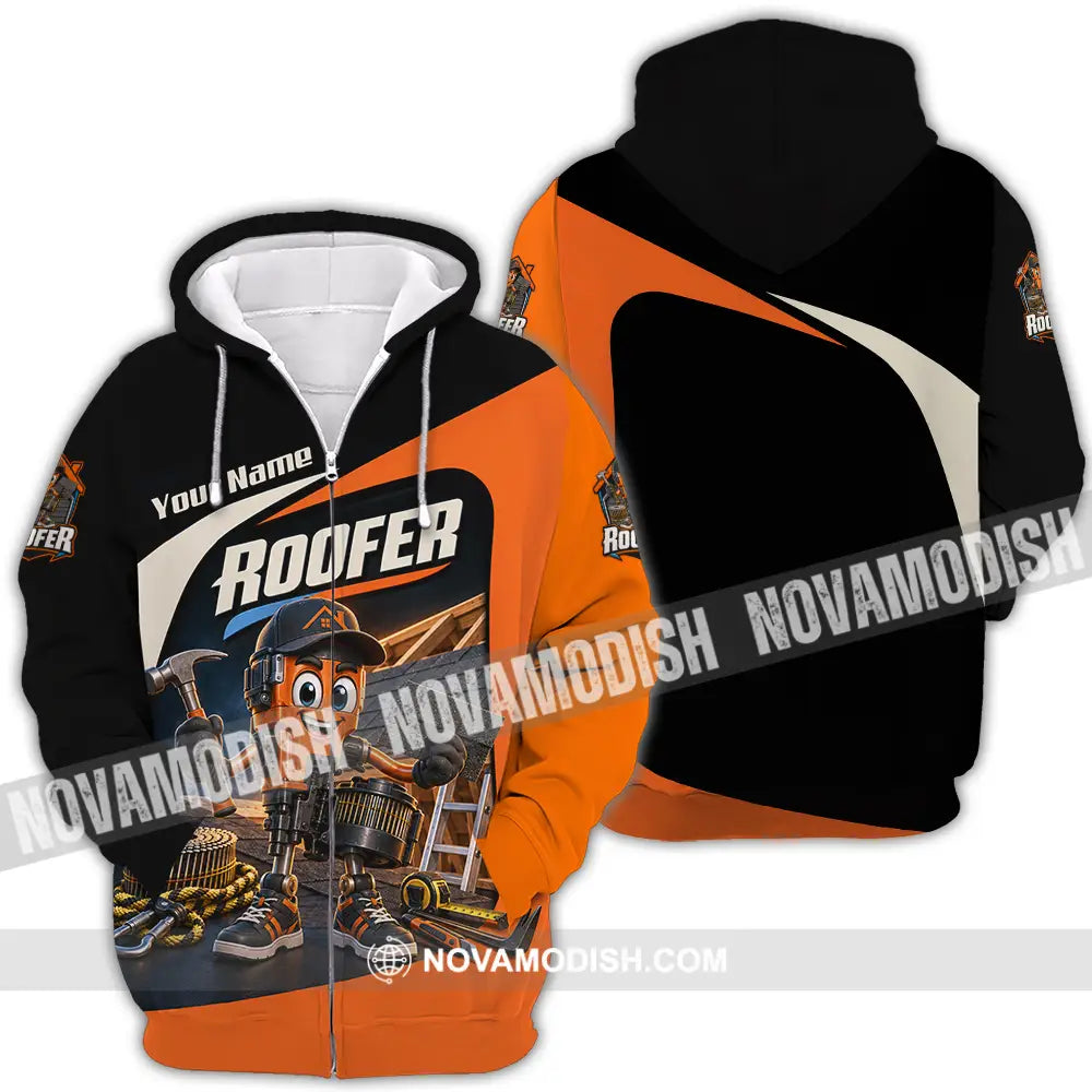 Unisex Shirt - Custom Roofer Shirt - Zipper Hoodie / S - T-shirt