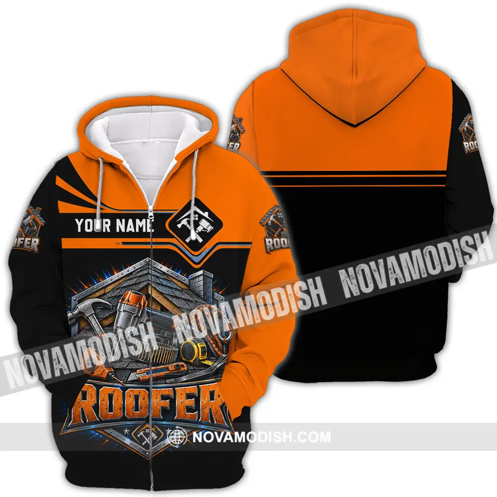 Unisex Shirt - Custom Roofer Shirt - Zipper Hoodie / S - T-shirt