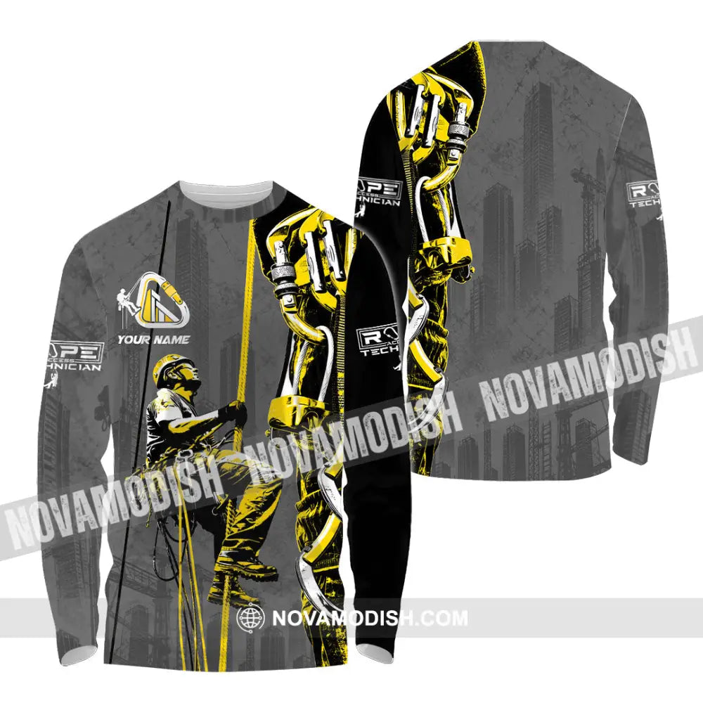 Unisex Shirt - Custom Rope Access Technician Shirt - Long Sleeve Shirt / S - T-shirt