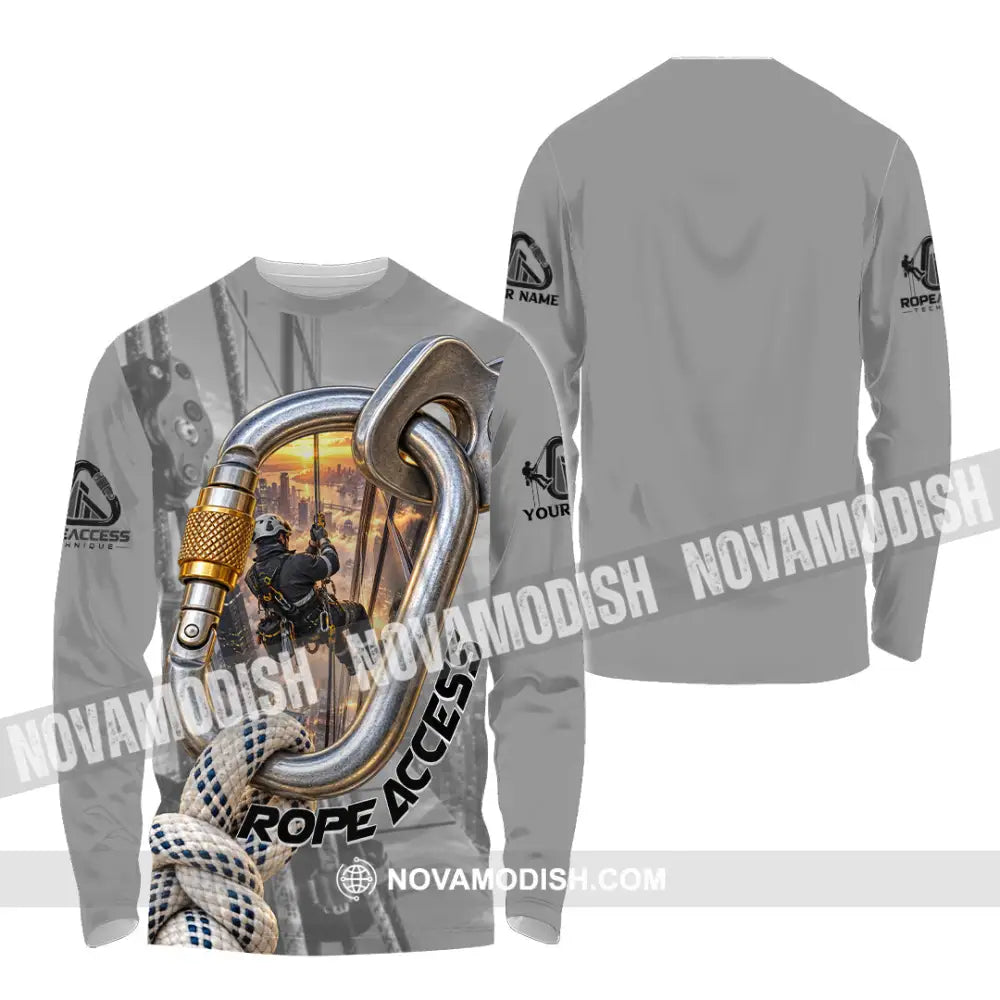 Unisex Shirt - Custom Rope Access Technician Shirt - Long Sleeve Shirt / S - T-shirt