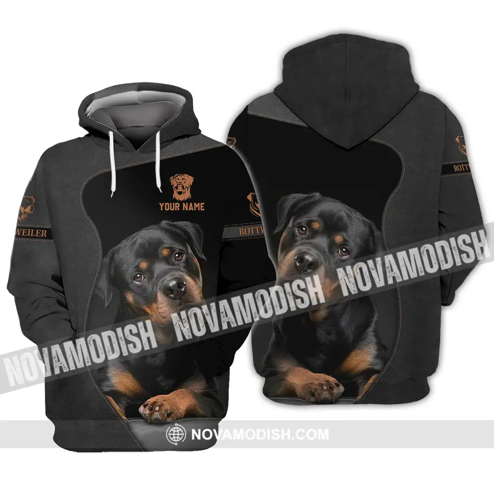 Unisex Shirt - Custom Rottweiler Dog Lover Shirt Hoodie / S T-shirt